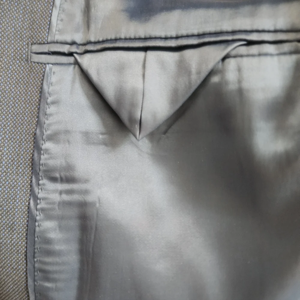 Calvin Klein Wool Slim Fit Suit Jacket in Blue Size 40L